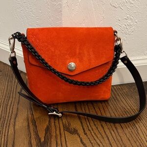 rag & bone LIKE NEW Red Suede Crossbody Bag